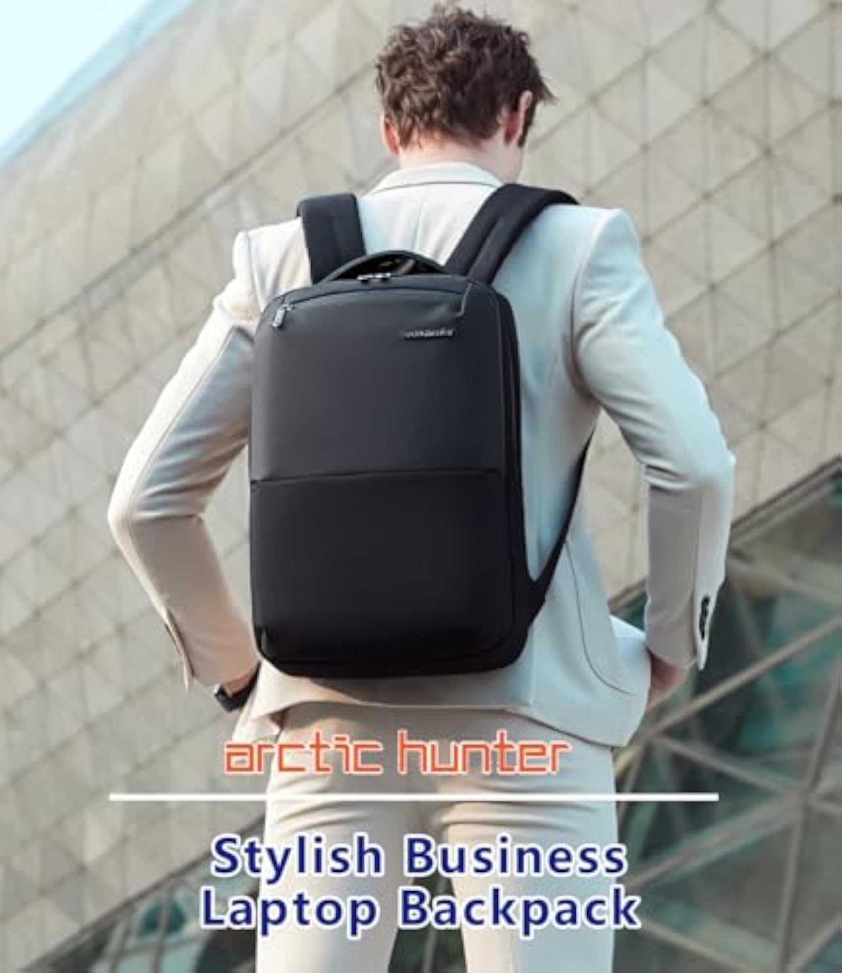 Slim Lightweight Water Resistant Laptop Backpack